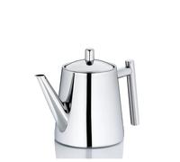 Kela 11355, Teiera con Filtro, Acciaio Inox, 0,9 l, Ancona, Argento