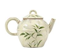 Teiera Kung Fu per preparare il tè Teiera di bambù dipinta a mano, teiera cinese Zen, piccolo set da tè in ceramica for uso domestico, singola Set da tè in ceramica