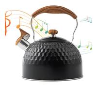 Teiera per stufa, bollitore sibilante, 2,5 l, stile retrò, teiera fiscale, casa, cucina, dormitorio pic-nic, campeggio, giardini e feste