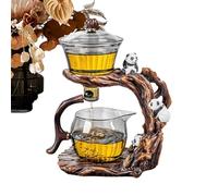 Teiera semi-automatica resistente al calore, bollitore magnetico, diffusore per tè sfuso, strumento per la preparazione di caffè e tè, per casa, cucina, ufficio, appartamento, ristorante, campeggio