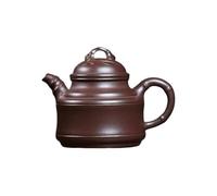 Teiera Set Da Tè Retrò Kung Fu In Argilla Viola Antica, Teiera Con Treppiede In Bambù Teapot