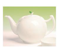 Teiera Tea Time Foglia Per 1,5L Bianco Bone China Porcellana Tea Logic