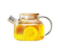 Teiera Teiera in vetro resistente al calore - Bollitore trasparente for acqua fredda for tè freddo e infusi