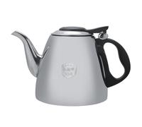 Teiera, Teiera Piccola in Acciaio Inossidabile Bollitore a collo di Cigno Tovetop Teiera Riscaldatore di Acqua Calda Bollitore Per Caffè Per Piano Cottura a Induzione(1.2L)