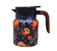 Teiera termica, dispenser per caffè floreale retrò, caraffa dispenser per bevande, caraffa per caffè caldo e freddo per mantenere bevande come tè, caffè e acqua calde o fredde, offre un elegante