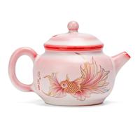 Teiere Bollitore Per Tè Fatto A Mano In Forno Rosa Ru Con Set Di Da Filtro Collezione 150ml Teiera In Ceramica Congelata Strutto A Set Da Tè In Porcellana