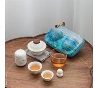 Teiere Ciotola Creativa Cerimonia Del Tè Set Da Bianco In Ceramica Kung Fu Tea Mountain Chinese Travel Set Da Tè In Porcellana