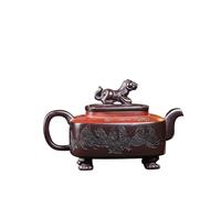 Teiere Kung Fu Tea Set, grande capacità fatto a mano pentola di argilla viola con cento occhi, melanzana fango, quattro quadrati Han Ding porcellana Tea Set portatile