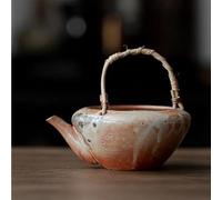 Teiere Set Di Teiere Cinesi Per Il Tè Verde In Rattan Giapponese Bollitore Per L'infusione Del Fatto A Mano Con Inchiostro Legno Teiera In Ceramica Set Da Tè In Porcellana(11x8cm 170ml)