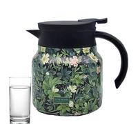 Teiere termiche, caraffa di caffè termica, brocche di caffè con stampa floreale vintage per mantenere il calore - Dispenser di bevande da 33,8 once con infusore per tè e colino per caffè e acqua cali