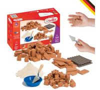 teifoc 1530 - Set di accessori in pietra 100 mattoni in miniatura per progetti fai da te, per bambini dai 6 anni in su