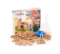 Teifoc- Piccolo Borgo Brick Construction-Variation-3 Plans, Colore Multi Colour, Kit Costruzione con Mattoni e Cemento Reali, T8010