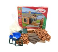 Teifoc Set da costruzione - casa con barbecue - 185 pezzi