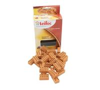 Teifoc-Teifoc-TEI906601, Costruzioni, Confezione 32 mattoncini, Colore Rosso, Regular Brick Kit, T906601