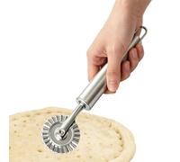 Teigschneider Rad Ergonomischer Griff Edelstahl gewellt