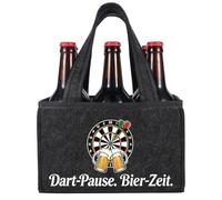 teikart Borsa da uomo per birra, regalo divertente per uomini, regalo di compleanno per uomini, borsa riutilizzabile per bottiglie per nonno, papà, regalo, Darts B, Freccette