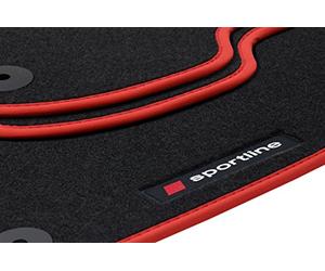 teileplus24 PV101-FBA Tappeti in gomma Sportline Design per Audi A3 8P 8PA 2003-2012