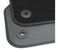 teileplus24 Tappetini per Hyundai Tucson 2 TL 2015-2020 | Su misura 4 pezzi Tappetini impermeabili Antiscivolo Velluto Bordatura Cuciture decorative