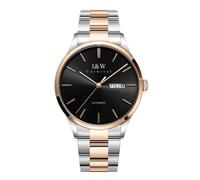 TEINTOP I&W Orologio Automatico Mens Orologi Meccanici Orologio Da Polso Movimento Giapponese, argento, oro, nero, Bracciale