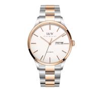 TEINTOP I&W Orologio Automatico Mens Orologi Meccanici Orologio Da Polso Movimento Giapponese, argento, oro, bianco, Bracciale