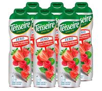 Teisseire Fragola Lampone (Fraise - Framboise) Zero - Senza zucchero per bibite, 6 x 600 ml