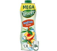 Teisseire Sciroppo al gusto di Tè freddo alla pesca per Bevanda rinfrescante, Cocktail, Bottiglia da 1,3 L