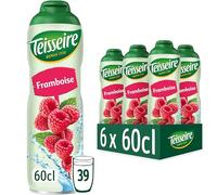 Teisseire Sciroppo di Lampone per Bevanda Rinfrescante, Cocktail, Bidone Riciclabile 6x60cl