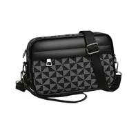 Tejesa - Borsa a tracolla da uomo, con scomparto per cellulare, alla moda, da viaggio, Triangolo, Medium