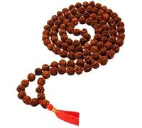 TEJVIJ AND SONS 10 mm rudraksha japa mala 108 perline originali rudraksha certificato mala originale rudraksha mala per uomo rudraksha mala per le donne jap mala 108 perline rudraksha jap mala 108 +1