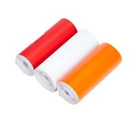 Tek Automotive Nastro per riparazione lenti, confezione da 3 pezzi, rosso, ambra, trasparente, 50 mm x 1 m, nastro per riparazione crepe per luci rotte, facile applicazione