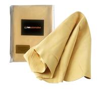 Tek Automotive Pelle di camoscio per auto - Qualità professionale XXL Full Cod conciata all'olio - 100% vera pelle shammy panno per asciugatura e lucidatura auto