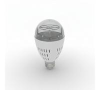 TEK ONE Tecnologia Lampadina Proiettore Natalizio LED E27 - Effetti Luminosi RGB, Proiezioni Festive, 4W, Uso Interno, Slot per Card Tema Natale