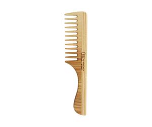 Tek - Pettine a Denti Radi con Manico in Legno 1 pz Pettine