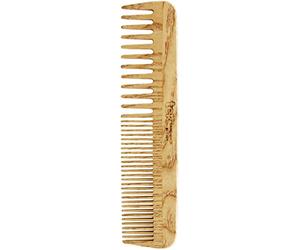TEK - Pettine Grande a Denti Radi e Fitti in Legno di Frassino, Handmade in Italy, per Capelli Mossi e/o Fini, Districante