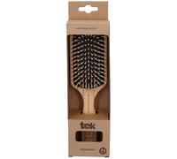 Tek Spazzola Grande per Capelli Rettangolare con Denti Corti in Legno