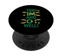 Tek Yuh Time And Do It Well Proverbi e significato giamaicani PopSockets PopGrip Adesivo