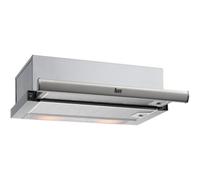 Teka CNL 6420.2 Cappa aspirante 60 cm Estrattore Cucina Estensibile 2 Velocità + Intensiva Cappa Telescopico o Extra Piatto Comandi Meccanici e Illuminazione LED Bianco