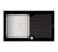TEKA - Lavello Incasso Cm 86 Nero Manuale Con Sifone - Diamond Rs15 Noir
