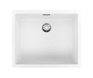 TEKA Lavello Tegranite+ 1 vasca, doppia installazione con incasso o sotto piano di lavoro, resistente agli urti, finitura non porosa, profondità 20 cm, modello Radea R10 50.40 M-TG