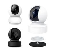 TEKCAM Base magnetica per montaggio fotocamera compatibile con telecamera di sicurezza TP-Link Tapo C210, Tapo C200, Kasa EC70, EC71, Kasa KC410S Indoor Pan Tilt, supporto magnetico nero con perno