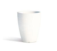 Vaso Tondo Bianco Adone Per Arredamento Interno Ed Esterno Cm.30X38H