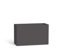 FIORIERA VASO RESINA GIARDINO OUTDOOR TERRAZZO PISCINA RETTANGOLARE ANTRACITE