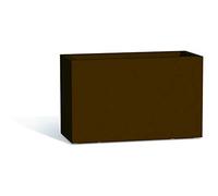 FIORIERA VASO RESINA GIARDINO OUTDOOR TERRAZZO PISCINA RETTANGOLARE BRONZO