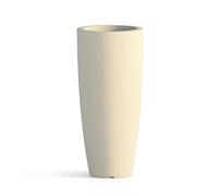 Vaso tondo mod Stilo in polietilene colore avorio øcm40x90h interno esterno pian