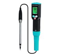 TEKCOPLUS Misuratore digitale del suolo con sensore Corde, tester CE e temperatura del suolo 2 in 1 con funzione ATC, facile calibrazione, LCD retroilluminato, misuratore CE portatile per piante