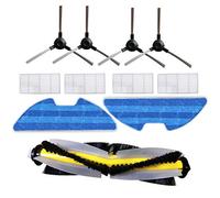 TeKeHom 1 spazzola principale & 2 panni panno & 4 filtro Hepa & 4 spazzole laterali di ricambio per Proscenic 811GB 911SE Aspirapolvere Parts vSLAM-811GB vSLAM-911SE Accessori
