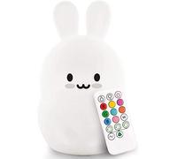 Tekemai Grande taglia Luce Notte, Lampada Notturna, abat jour da comodino, luce da notte - icaricabile/telecomando e toccare/Luminosità e Colore Regolabile, regalo di Natale/Regali - Grande Coniglio