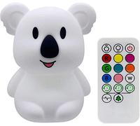 Tekemai Grande taglia Luce Notturna per Bambini, Lampada USB Ricaricabile per Neonati, Touch abat jour da comodino bambino, 9 colori luce da notte, telecomando lampade bambini, Regali - Grande Koala