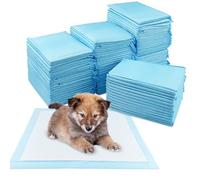 Tekenewbse 100 Pezzi Tappetini Igienici per Cani, 33 × 45 cm Traverse Cani Accessori, Tappetini Cane Traversina Tappetino Pipi Assorbenti Igienico, 5 Strati Prova Perdite Superficie Asciugatura Rapida
