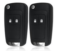 Tekenewbse 2 Pezzi 2 Tasti Guscio Chiave Auto Telecomando Ricambio Chiave Compatibile Aveo Matiz Cruze Captiva Spark Orlando Trax e Vauxhall Astra Insignia Vectra Corsa Mokka